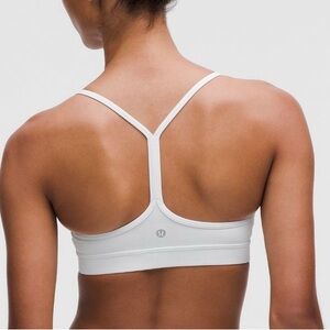 White lululemon Flow Y sports bra